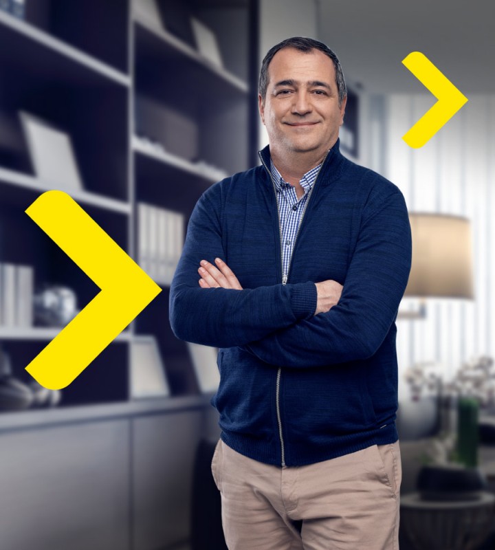 Happy woman with her dog